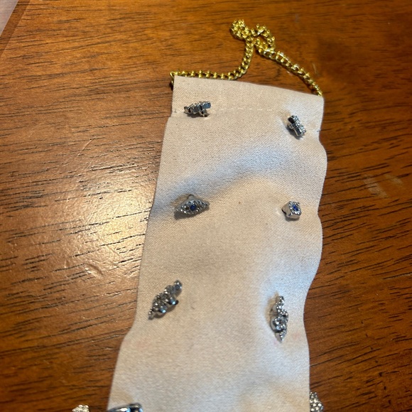 NWT Express Set of 5 Silver Tones Earrings Studs and Hoops - Picture 5 of 5